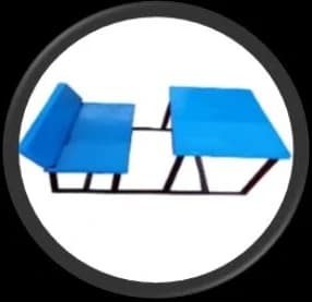 Fiber Desk Bench (Back Support Type)